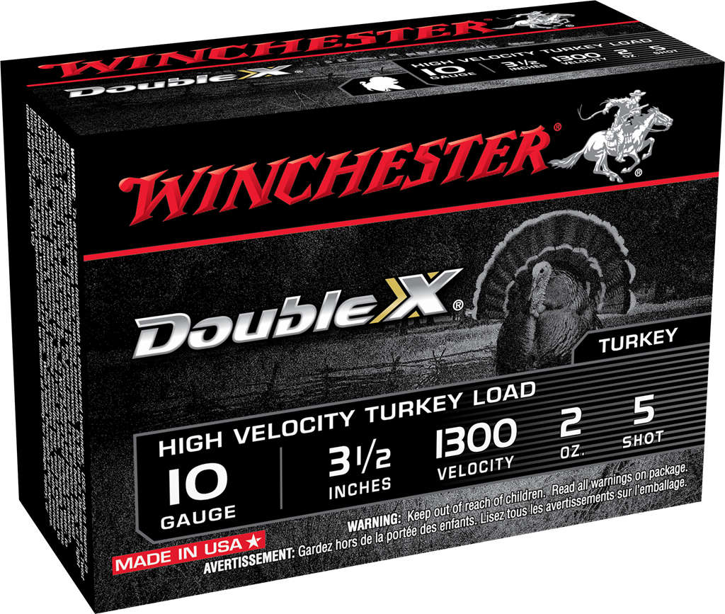 Winchester Double X Turkey 10 Gauge Lead Copper Plated Shot 2 Ounce 10 Rounds