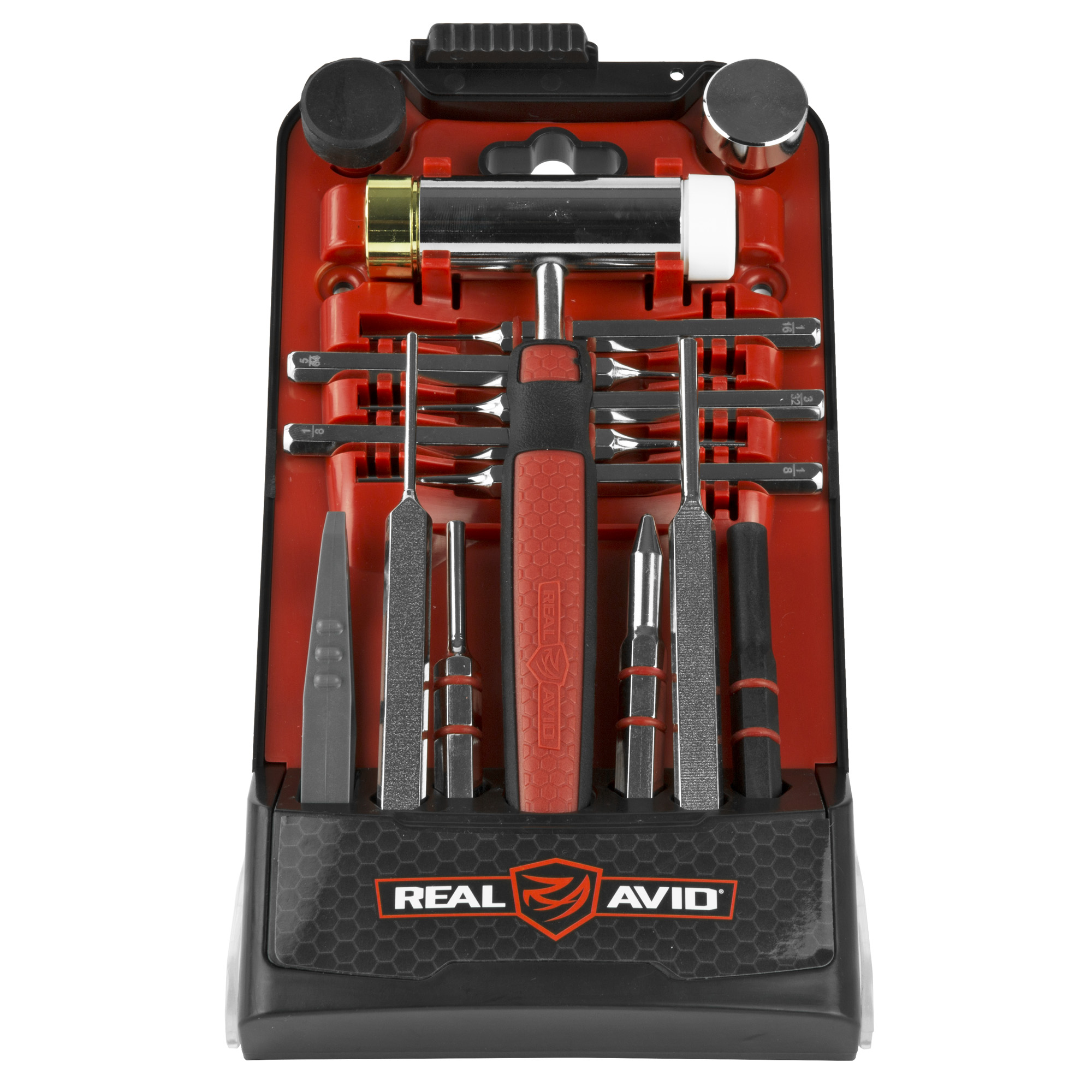Real Avid AVHPSAR Accu-Punch Pin Punch Set Steel Rifle Firearm AR-15 Red Rubber Handle