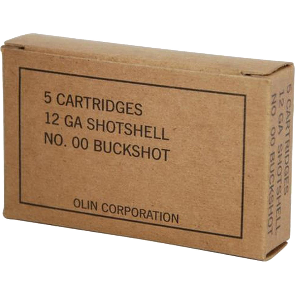 Winchester Military Grade Load 12 Gauge Buckshot 9 Pellets 5 Rounds