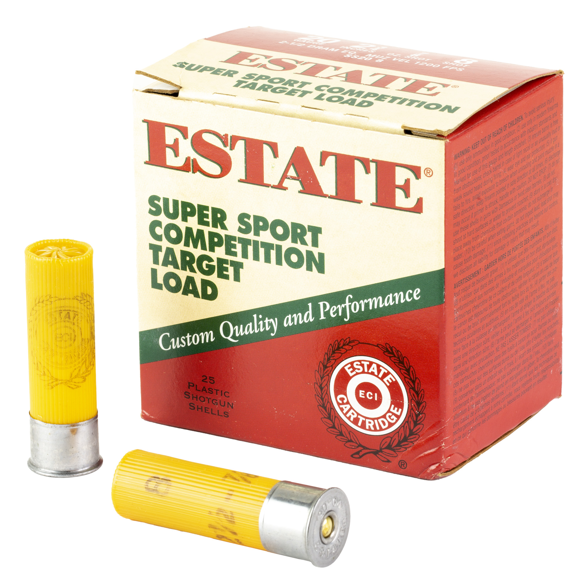 Federal Estate Super Sport 20 Gauge 7/8 oz 8 Shot 25 Rounds