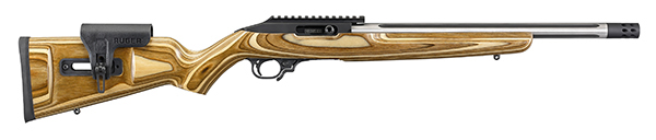 Ruger 10/22 Competition 22LR 16.1 inch 10 Round Satin Stainless Bi-tone Brown