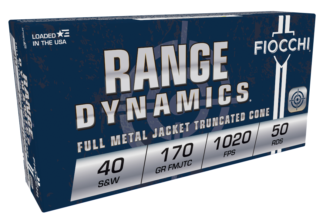 Fiocchi RangeDynamics 40 S&w Full Metal Jacket Tc 170 Grain 50 Rounds