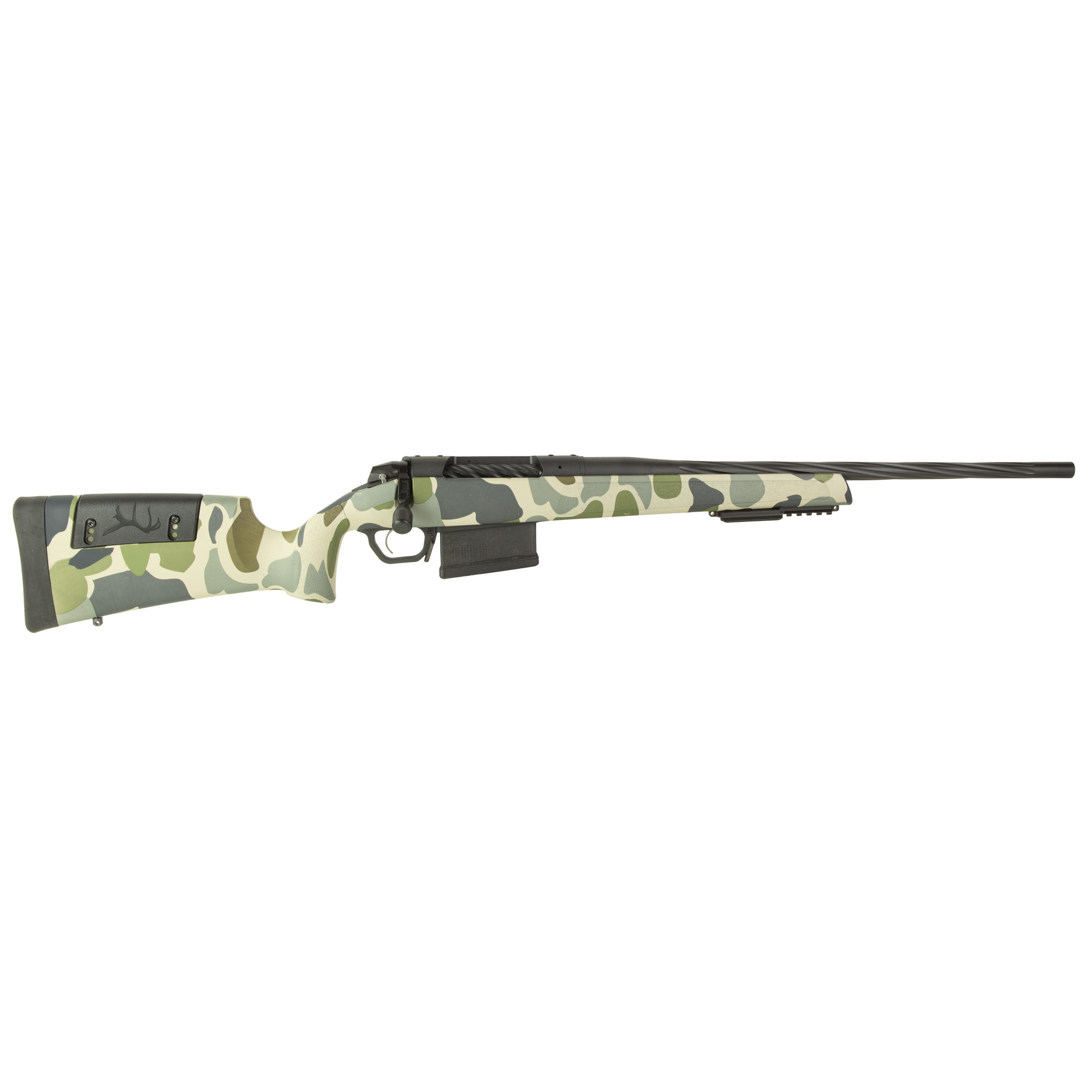 Weatherby Model 307 Hush 7mm Remington Magnum Fluted Cerakote Graphite Camo