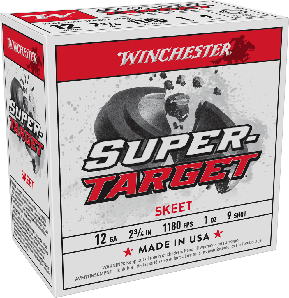 Winchester Super Target Load 12 Gauge Lead 1 oz 9 Shot 25 Rounds