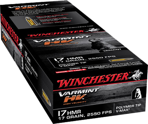 Winchester Varmint HV 17 HMR V-Max 17 Grain 50 Rounds