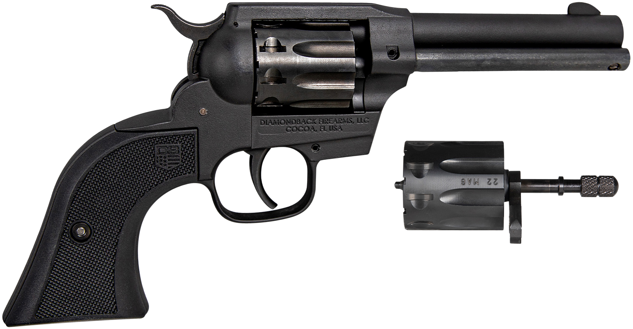 Diamondback, Sidekick, .22 LR/.22 WMR, 4.5 inch, 9 round, Cerakote, Zinc Alloy
