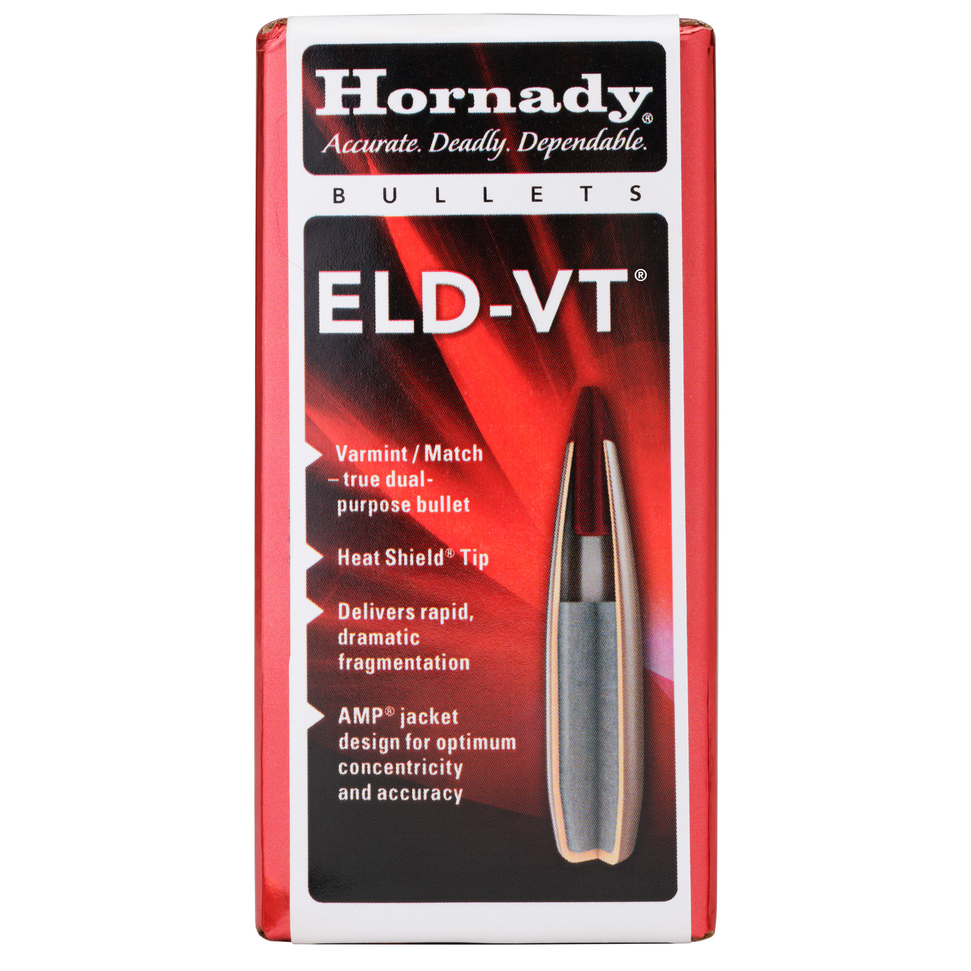 Hornady 25412 ELD-VT  25Cal 95gr 100 Per Box/25Case