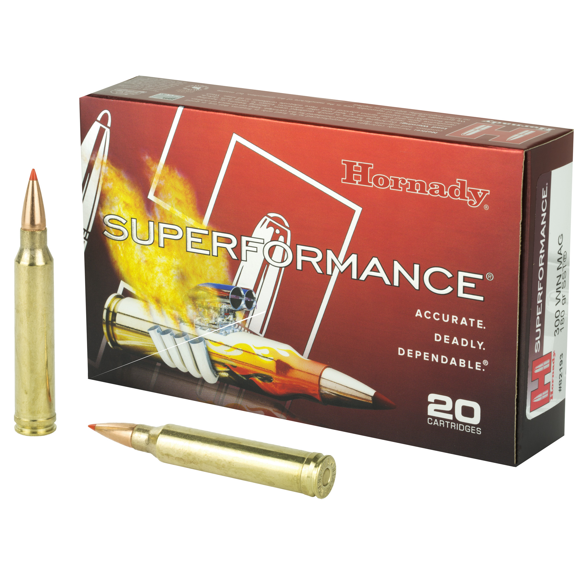Hornady Superformance 300 Winchester Magnum Super Shock Tip 180 Grain 20 Rounds