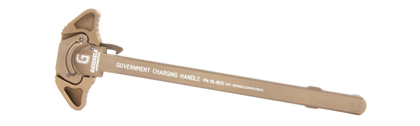 Geissele Government Charging Handle Desert Dirt Color 7075-T6 Aluminum