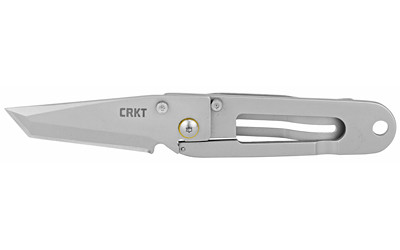 CRKT 5500 K.I.S.S.  2.25" Folding Tanto Plain Bead Blasted 3Cr13MoV SS Blade/Bead Blasted Stainless Steel Handle Includes Pocket Clip