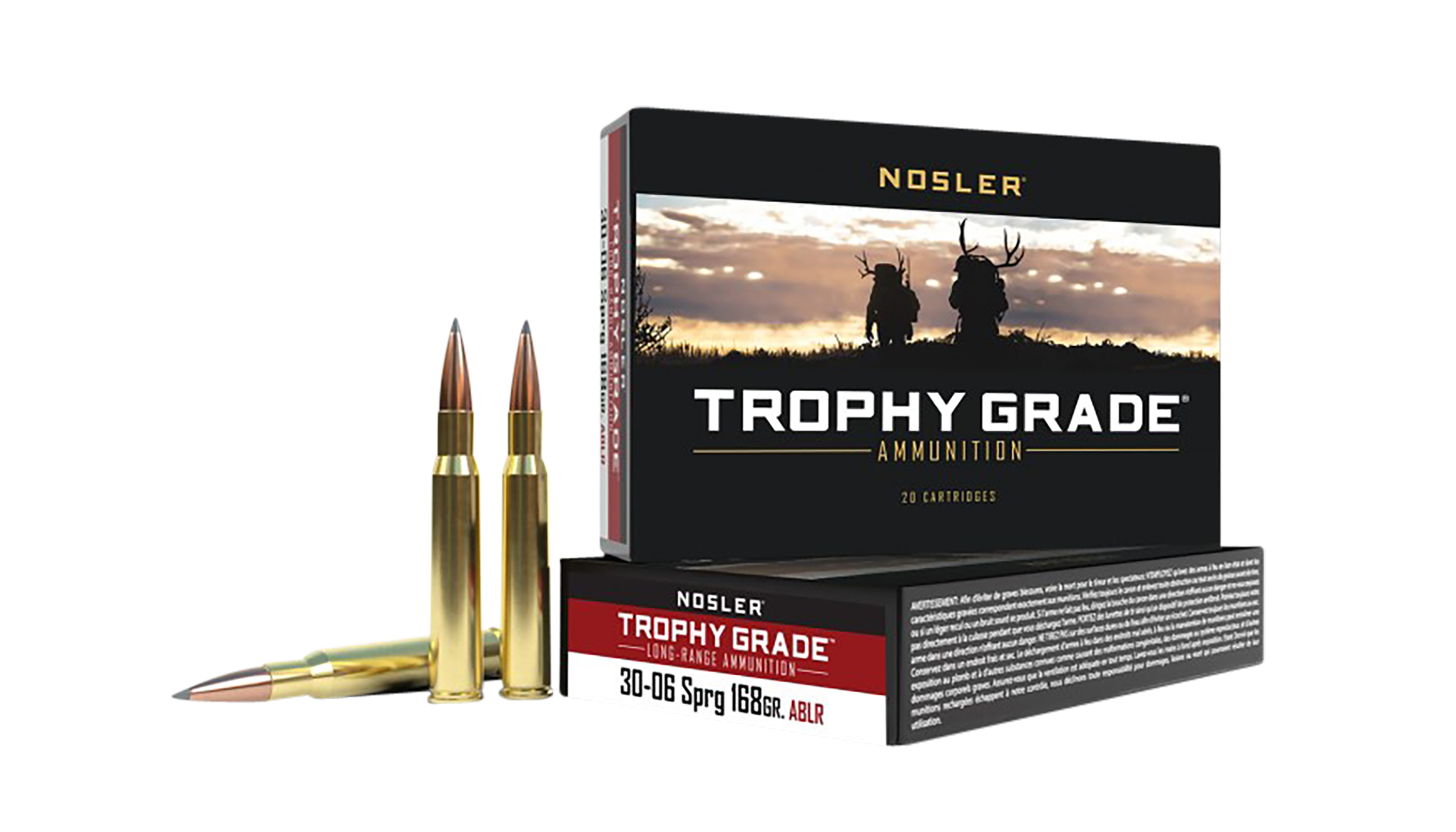 Nosler Trophy Grade 30-06 Springfield Accubond Lr 168 Grain 20 Rounds