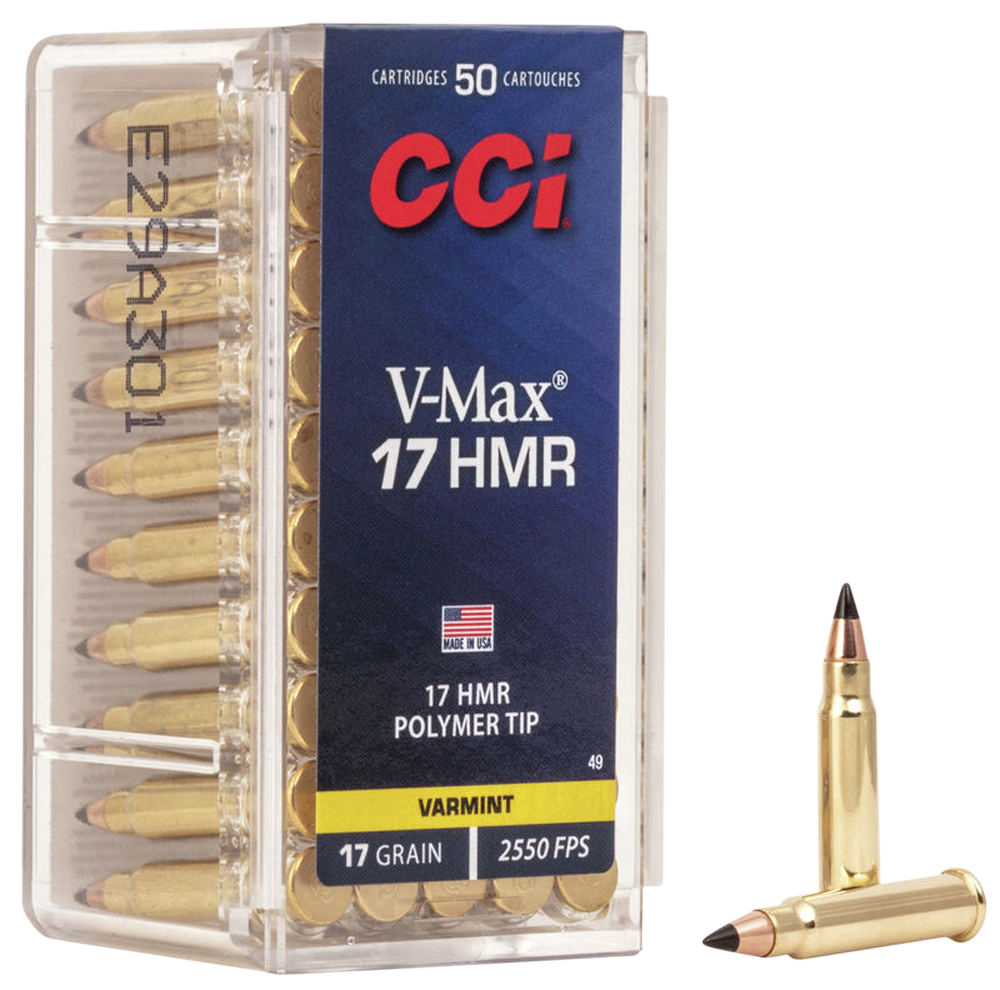 Cci V Max 17 Hornady Magnum Rimfire Hmr 17 Grain 50 Rounds