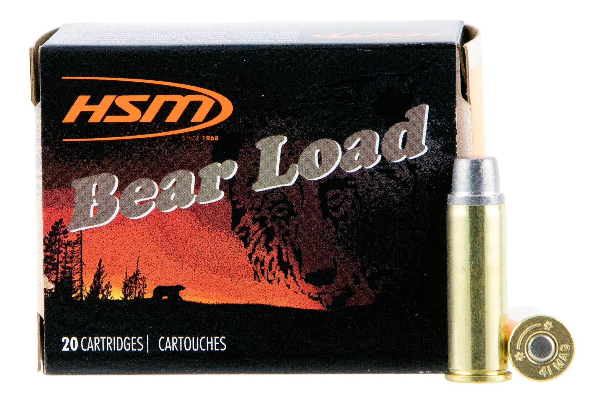 HSM, Bear Load, 41 Remington Magnum, Semi Wadcutter, 230 Grain, 20 Rounds