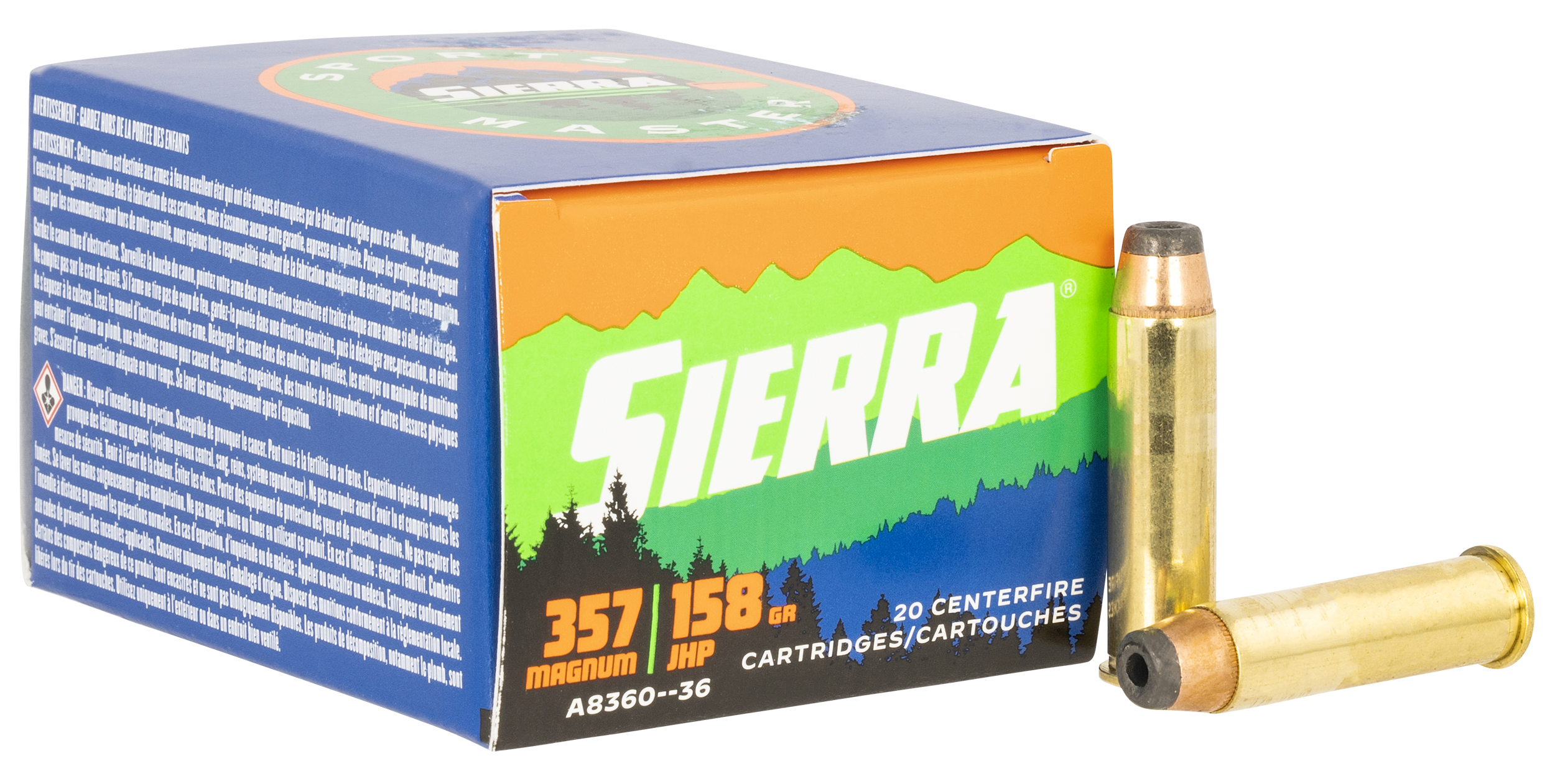 Sierra Sports Master Ammo 357 Mag. 158 gr. JHP 20 rd.