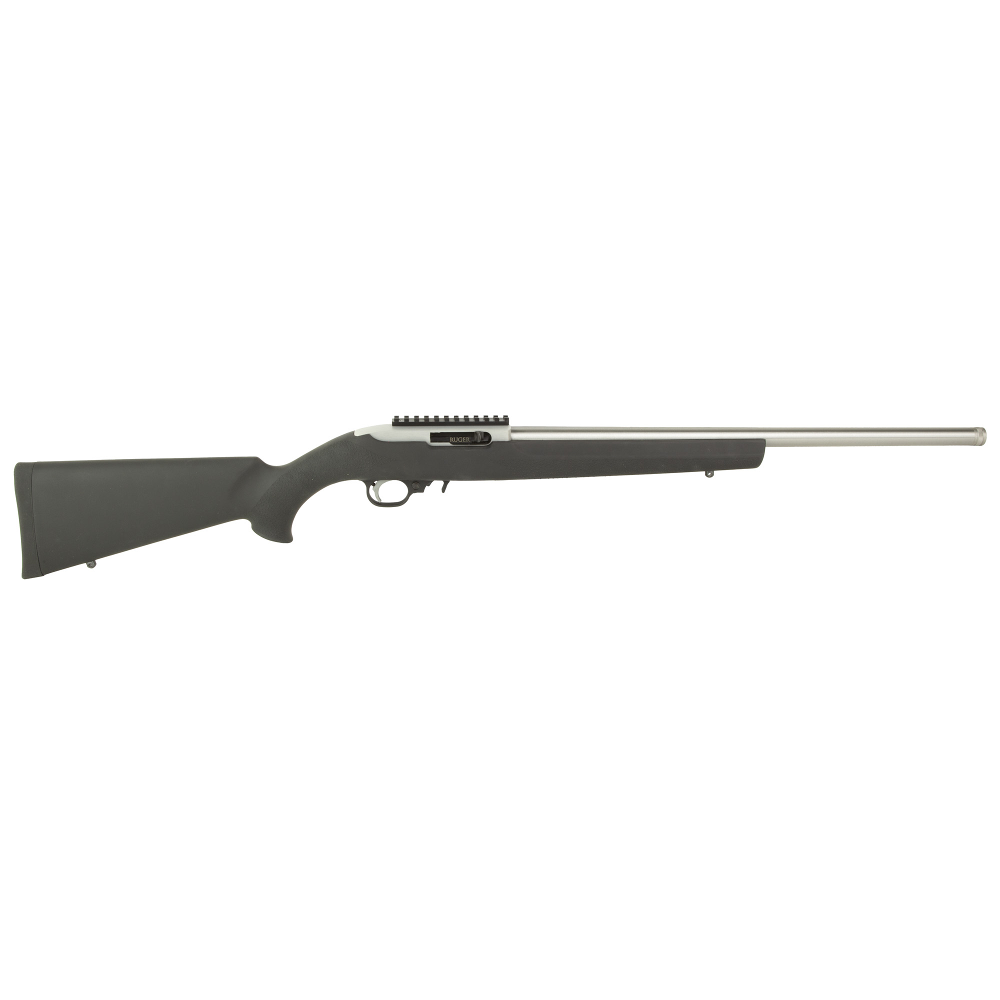 Ruger 10/22 Light Varmint Target 22 Long Rifle 20 Inch 10 Rounds Stainless Steel Hogue Overmolded Stock