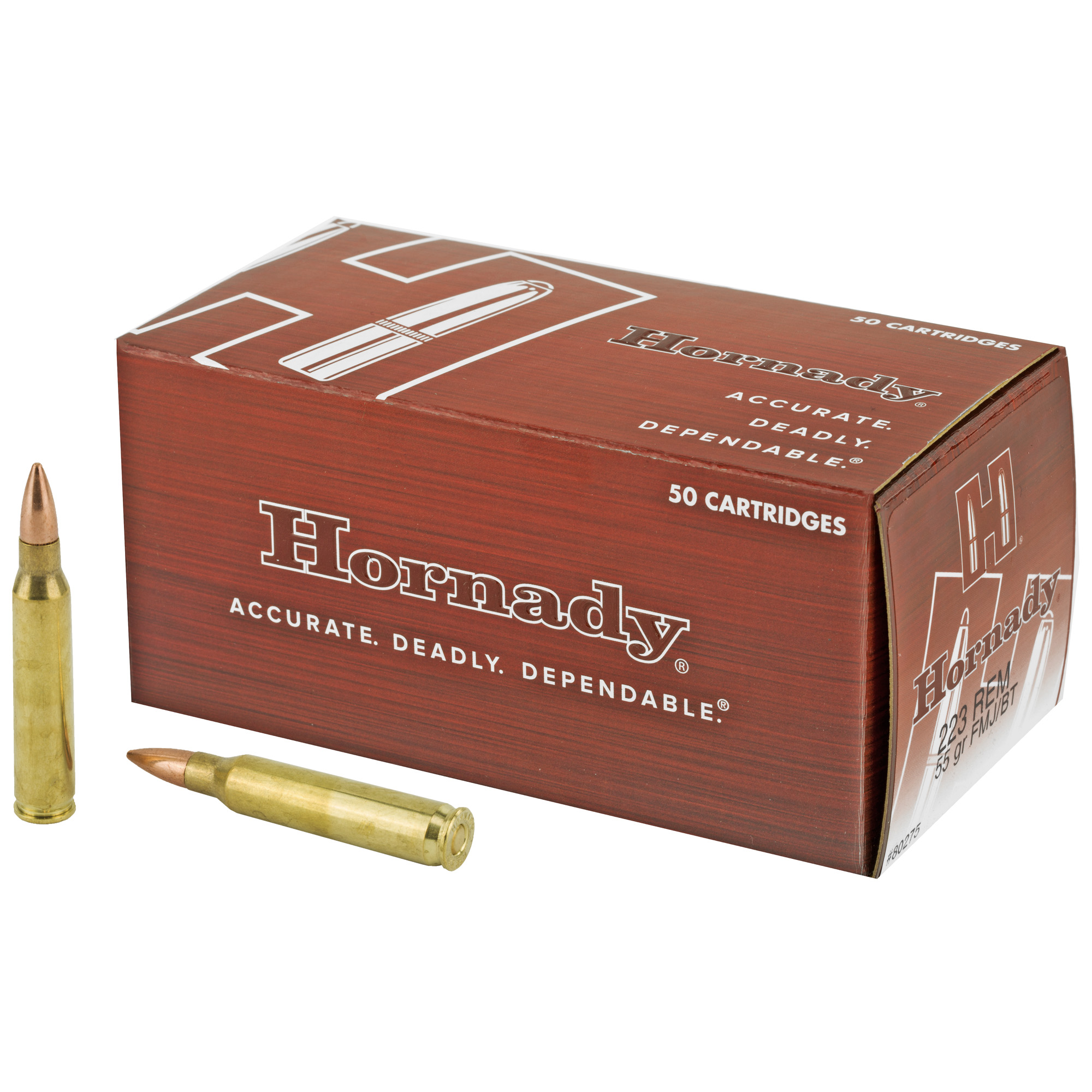 Hornady Custom 223 Remington Full Metal Jacket 55 Grain 50 Rounds