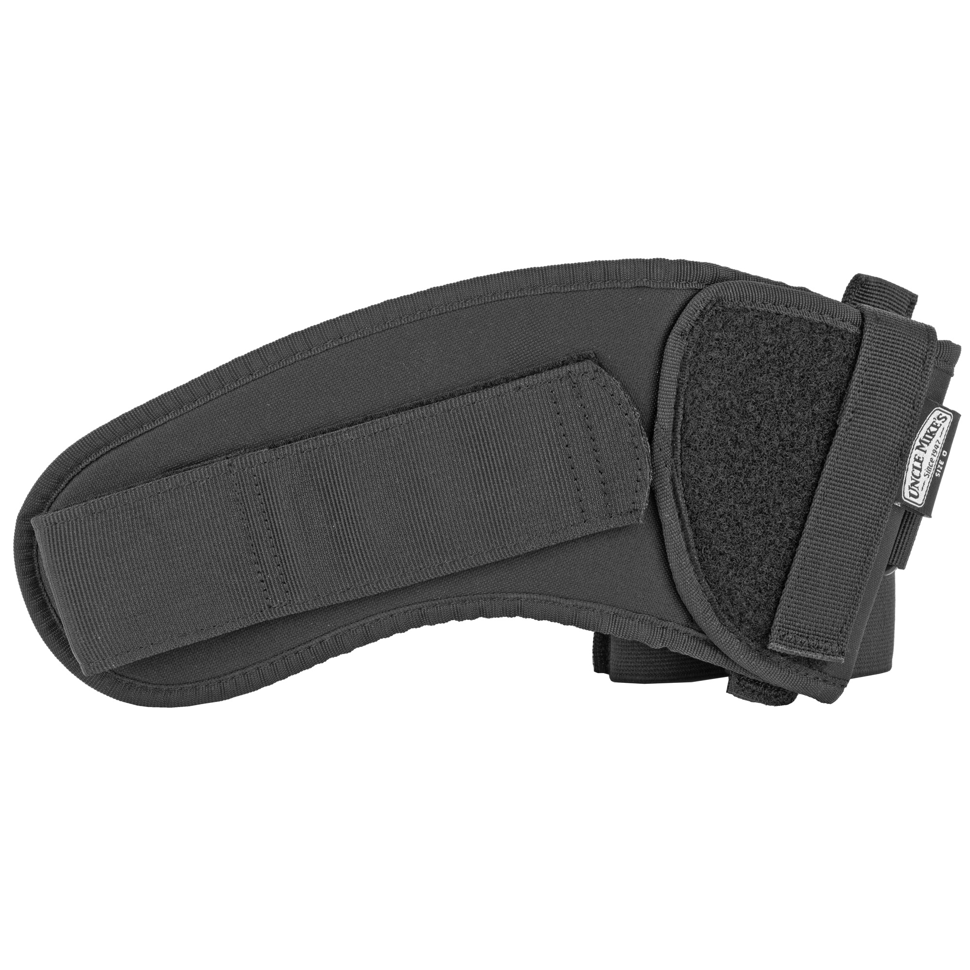 Uncle Mike's 88201 Ankle Holster Ankle Size 0 Black Kodra Nylon Velcro Fits Sm Frame 5rd Revolver w/Hammer Spur Fits 2" Barrel Right Hand
