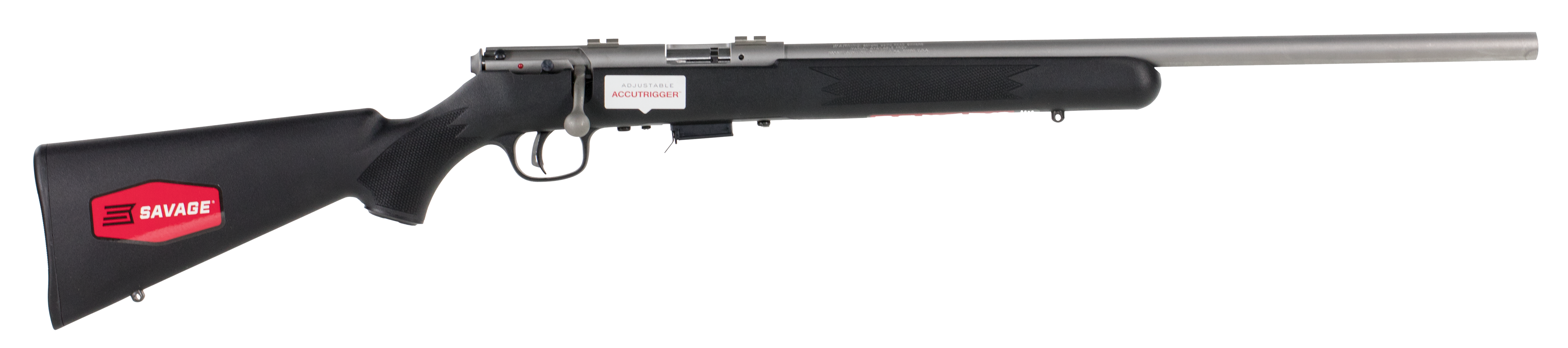 Savage, 93 FVSS, 22 Wmr, 21 inch, 5+1, Black/Silver Stainless