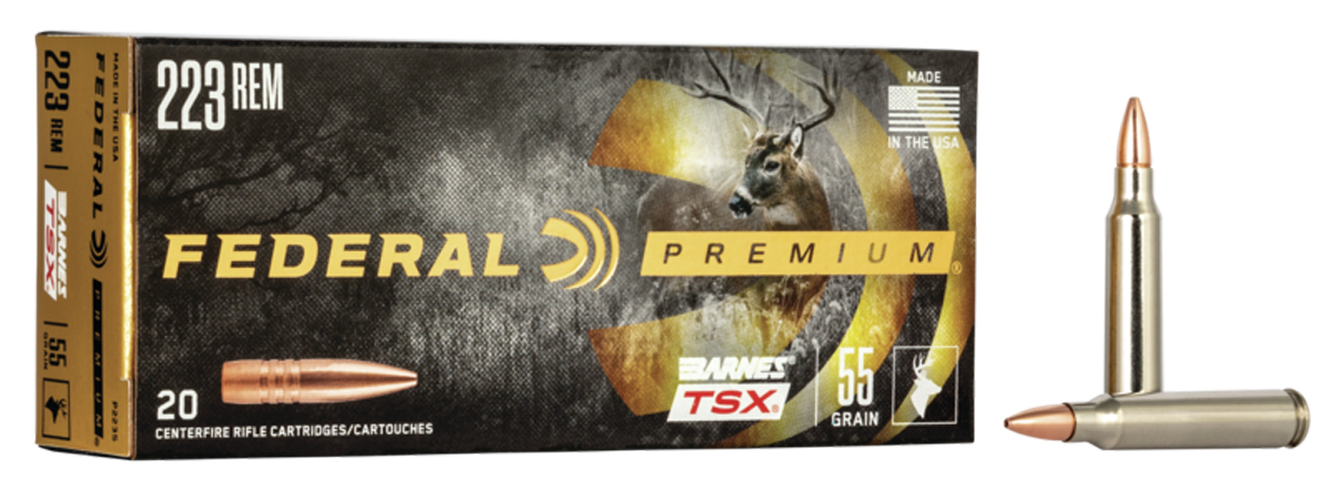 Federal Premium Barnes TSX 223 Remington Copper Hollow Point 55 Grain 20 Rounds