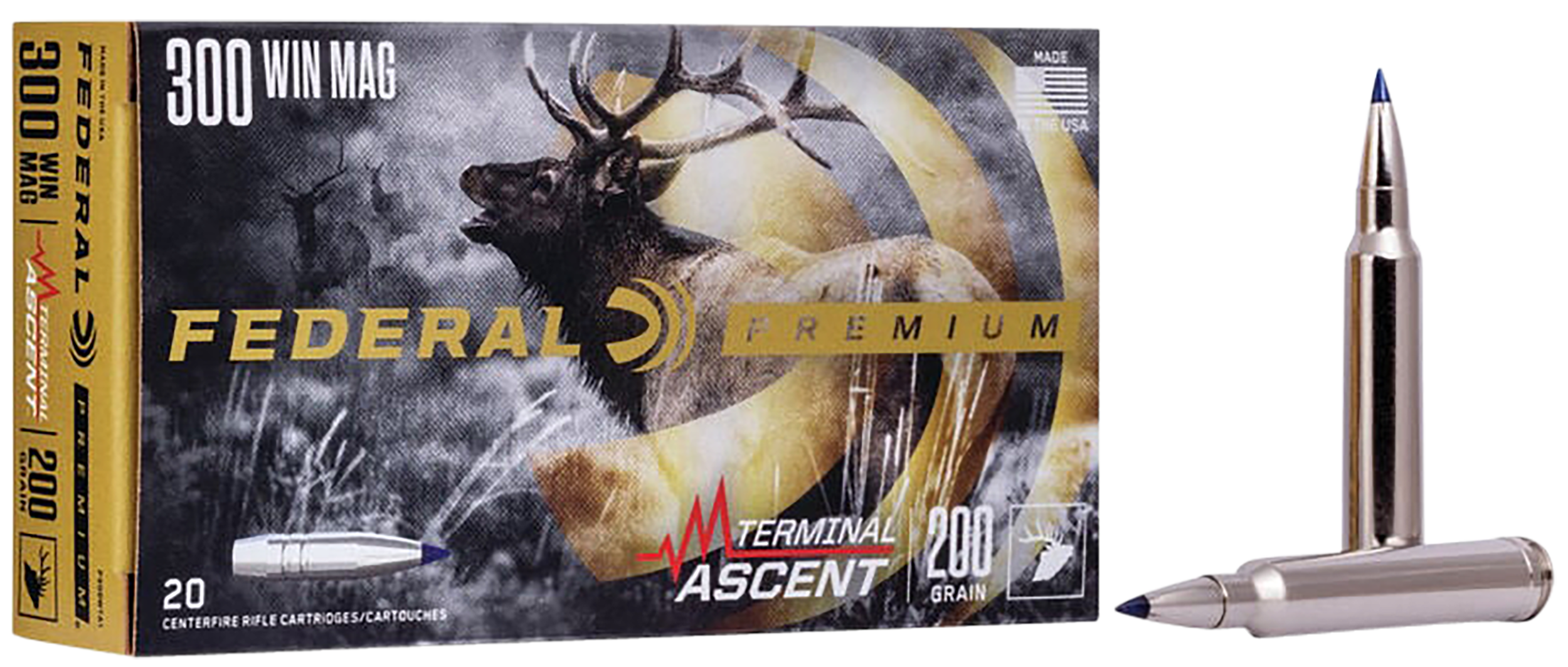 Federal Terminal Ascent 300 Winchester Magnum 200 Grain 20 Rounds