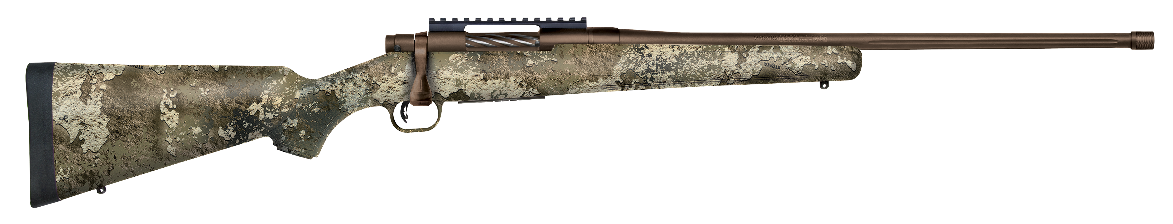 Mossberg Patriot Predator 6.5 Creedmoor 22 5+1 Strata Camo Brown Cerakote