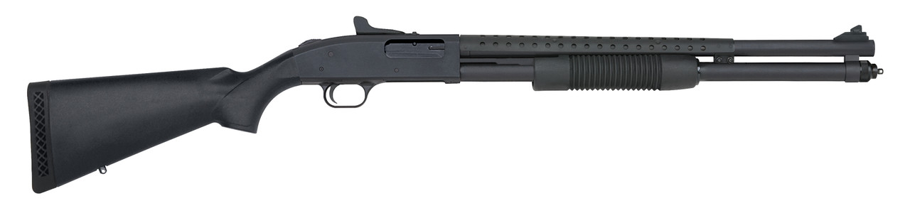 Mossberg 590 Persuader 12 Gauge 20 inch 8+1 Matte Blued Heat Shield Ghost Ring