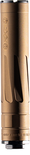 Dead Air Armament, RXD22Ti Suppressor, 22 Cal, Bronze Finish, RXD674 Muzzle Brake