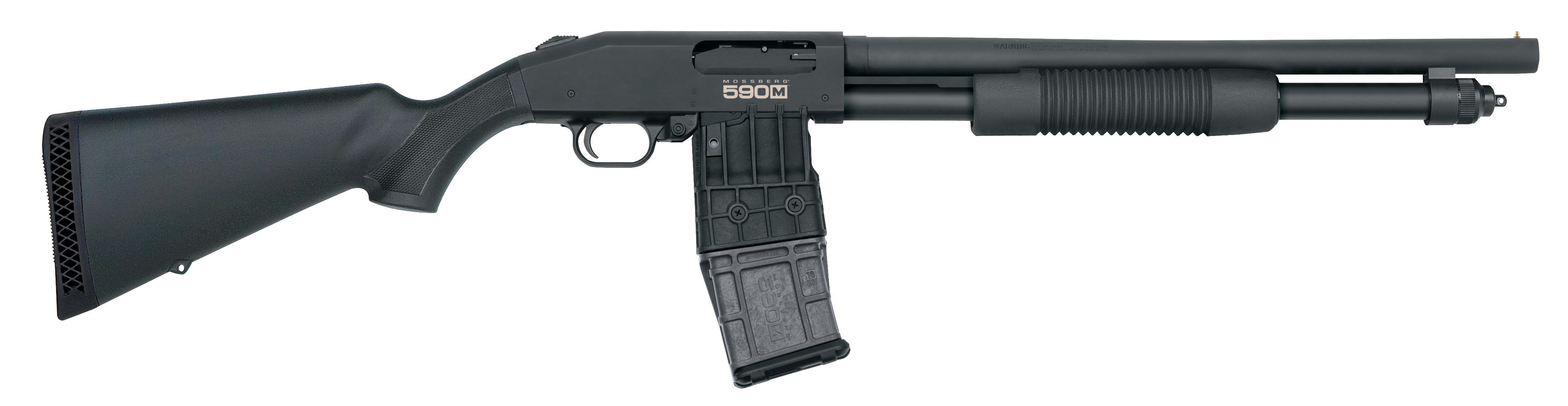 Mossberg 590M 12 Gauge 18.5 inch 10+1 Blued Finish Synthetic Stock