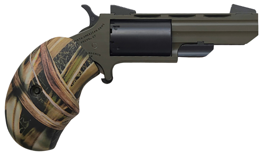 NAA Green Hunter Revolver 22 Mag. 2 in. OD Green Cerakote 5 rd.