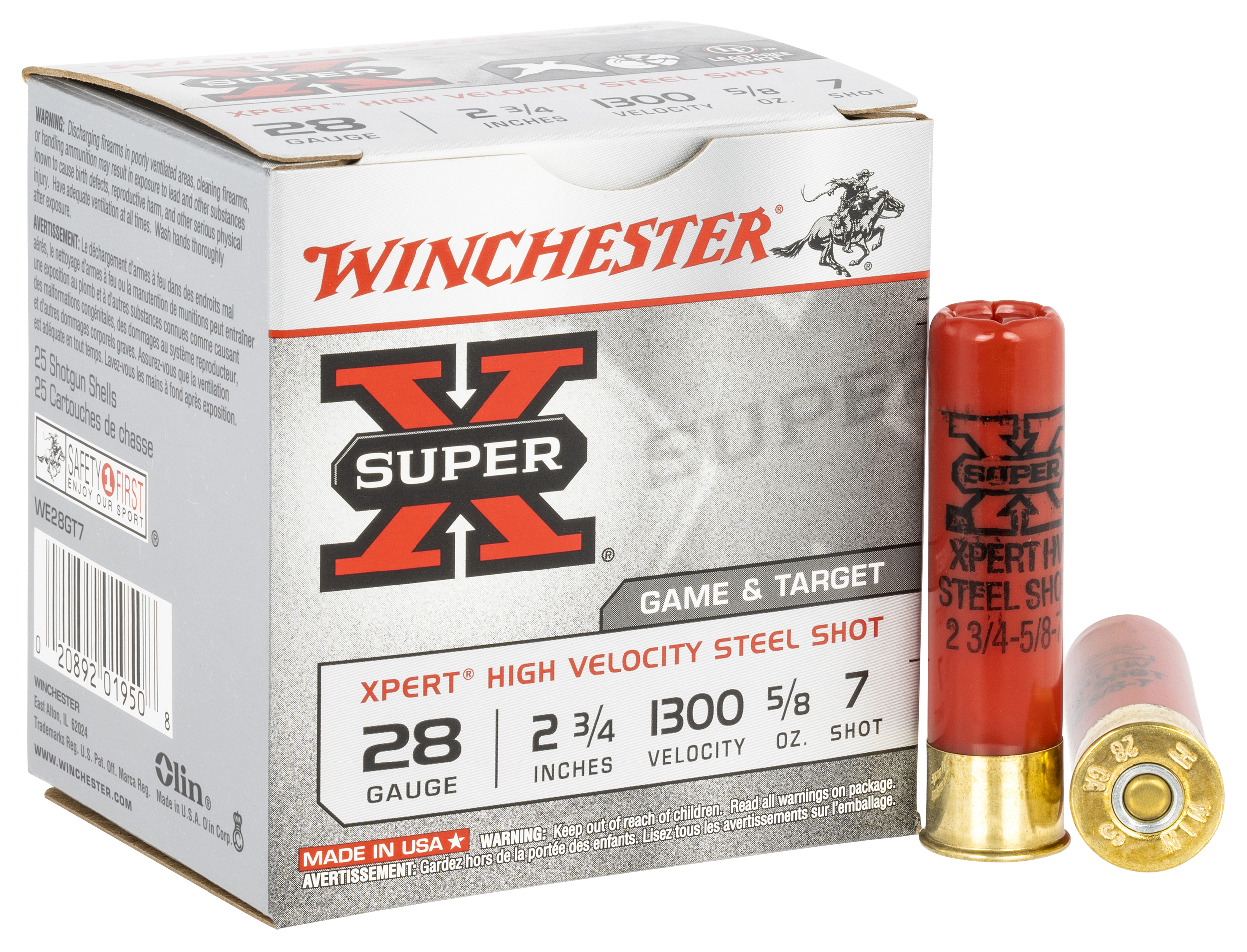 Winchester Super X Xpert Hi Velocity Steel 28 Gauge Steel 5/8 oz 25 Rounds