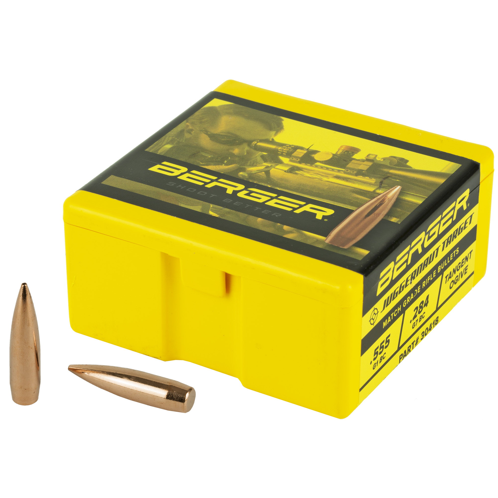 Berger Match Grade Target Bullets .30 cal .308" 185 gr JUGGERNAUT TARGET 100/box