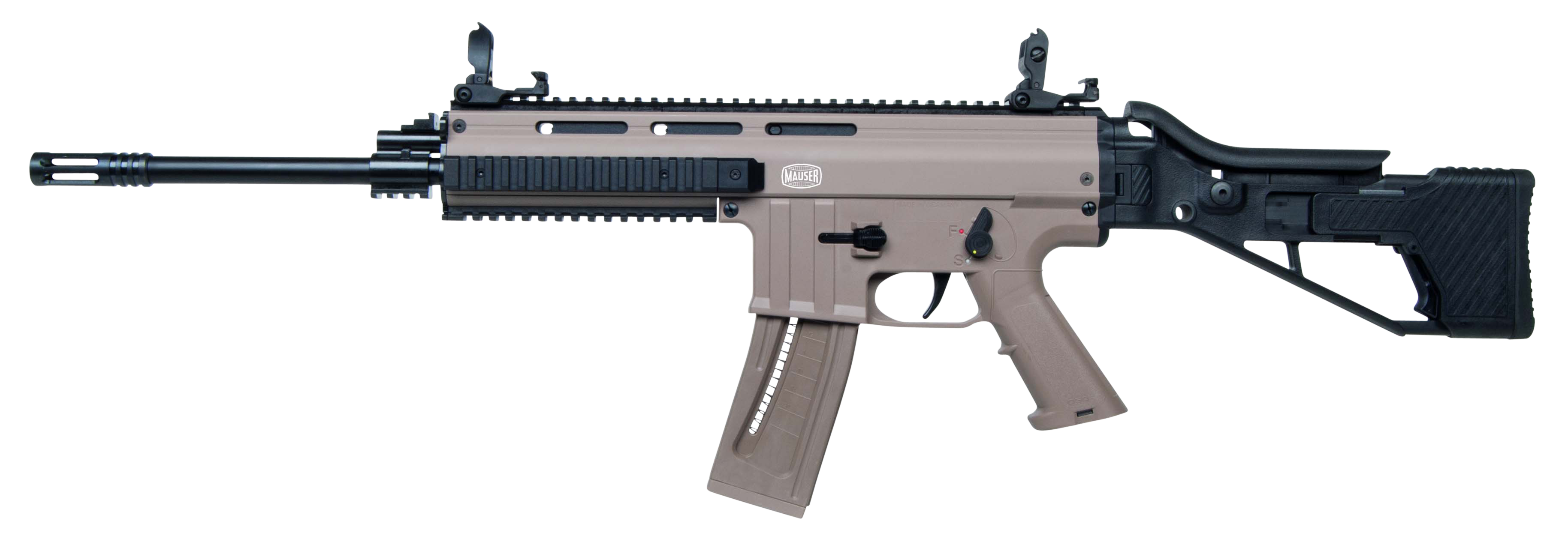 Blue Line Solutions Mauser M-15 22 Long Rifle 16.50" Barrel 22+1 Tan Finish
