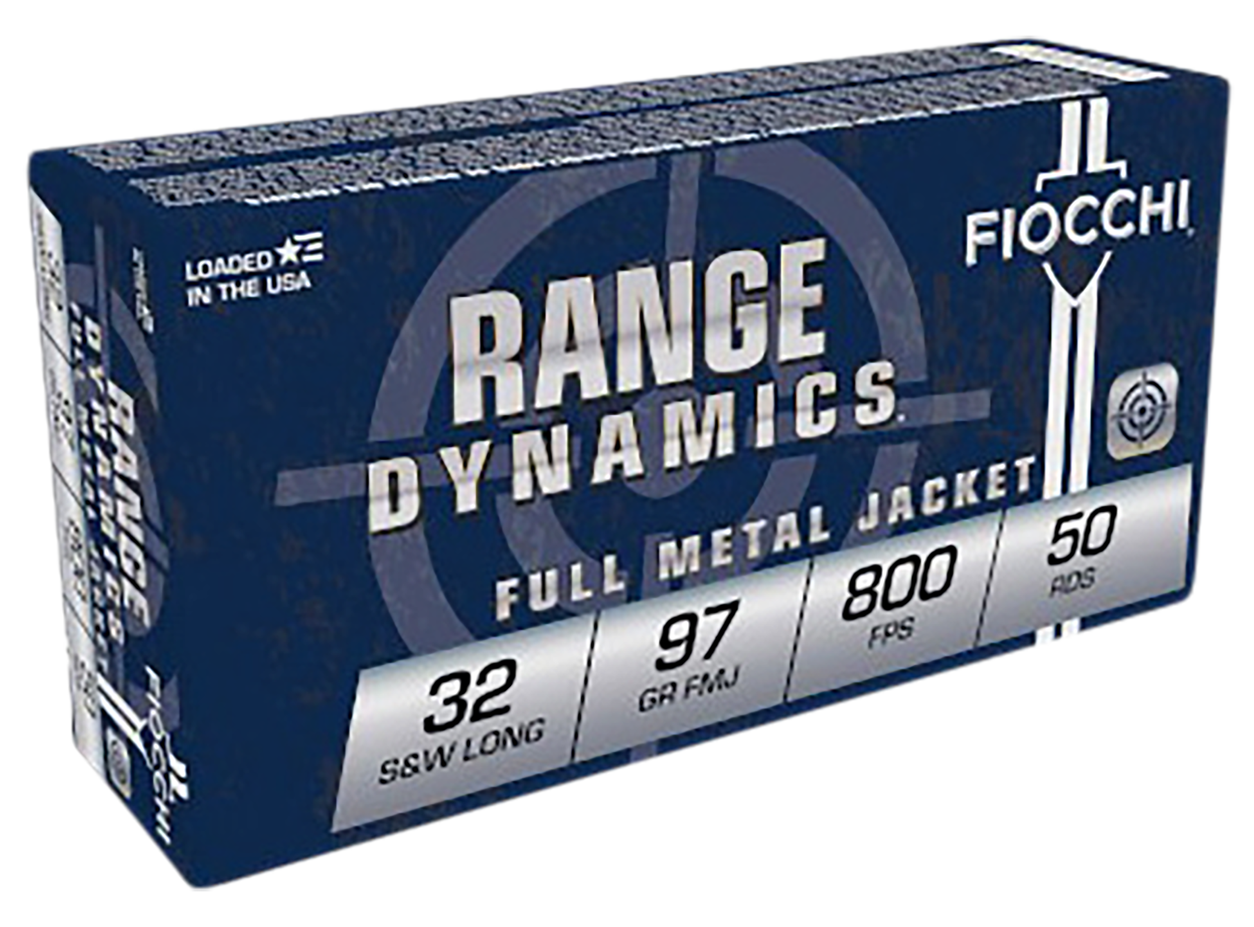 Fiocchi Range Dynamics 32 S W Long Full Metal Jacket 97 Grain 50 Rounds