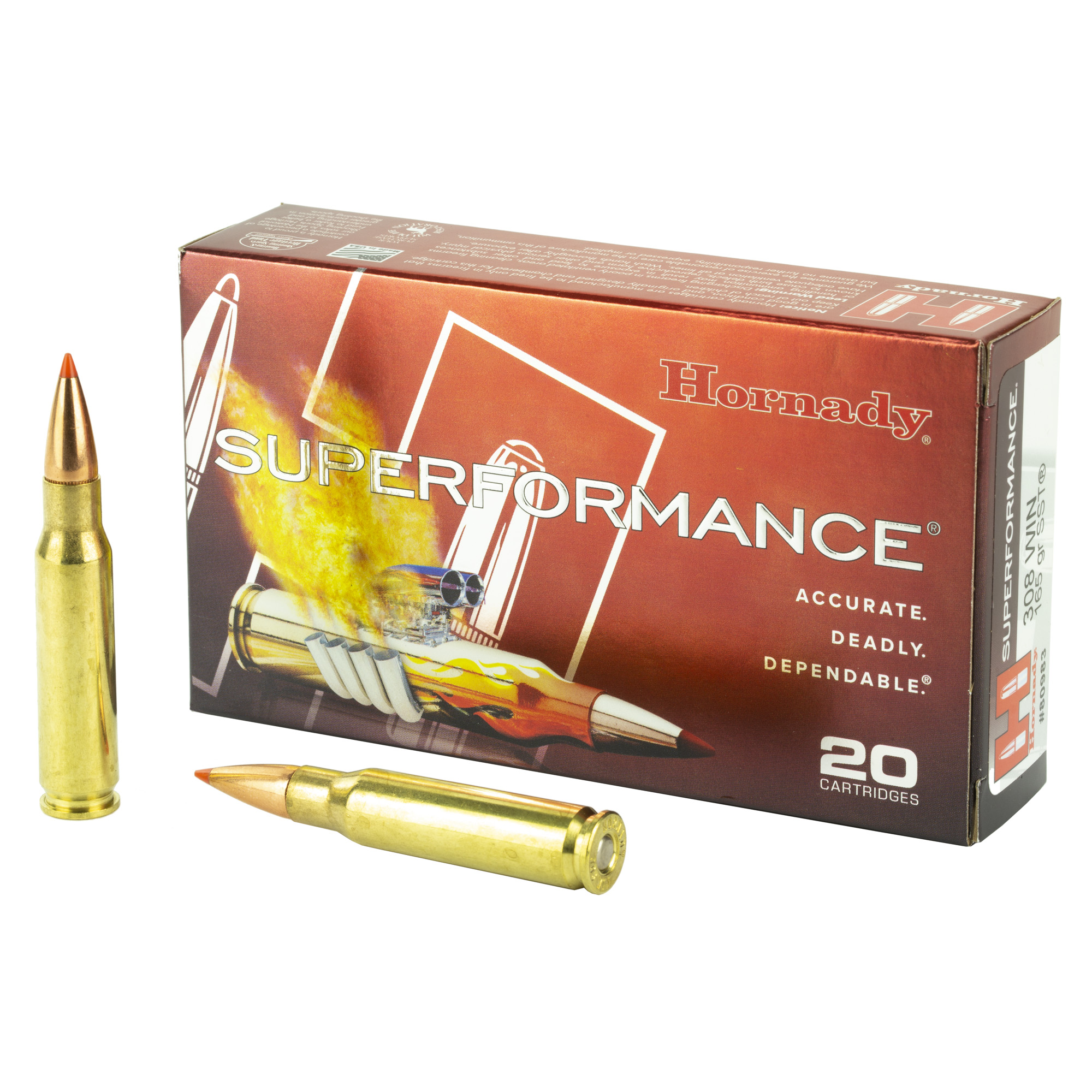 Hornady Superformance Rifle Ammo 308 Win 165 gr. SST 20 rd.