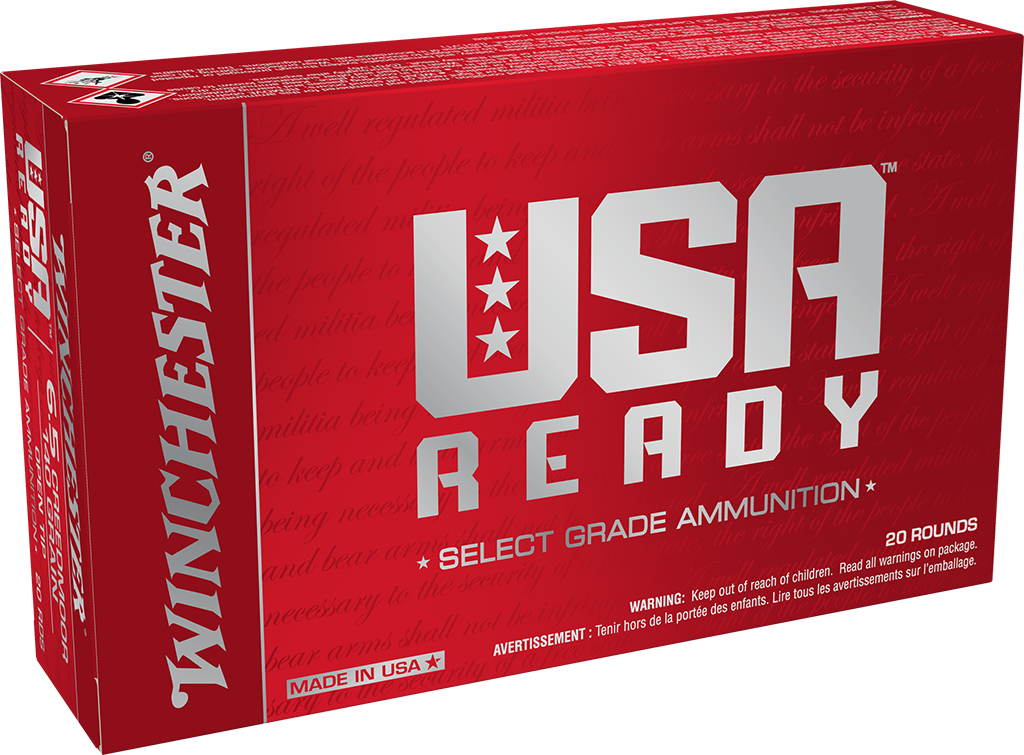 Winchester USA Ready 6.5 Creedmoor FMJOT 140 Grain 20 Rounds