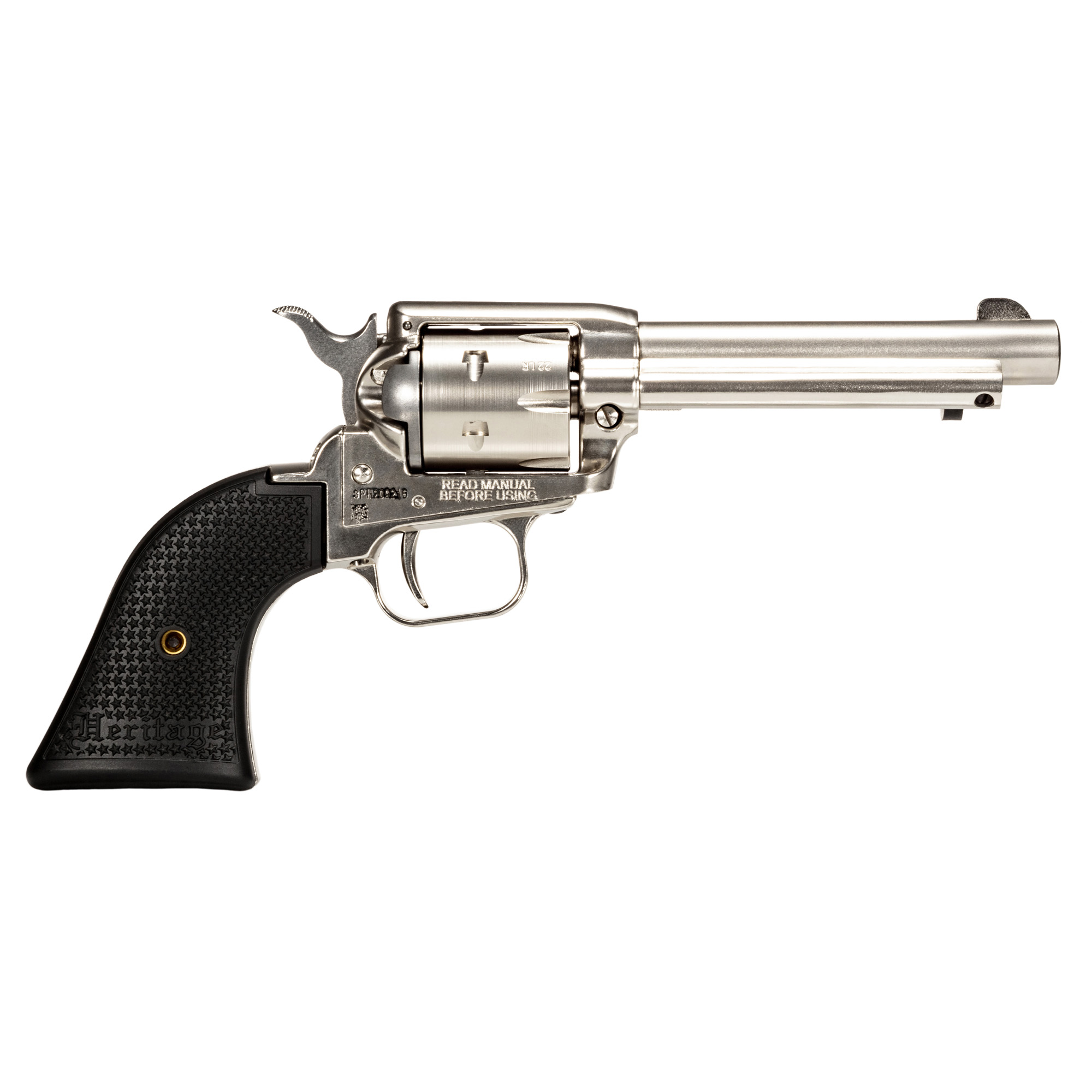 Heritage Manufacturing Rough Rider 22 Long Rifle 4.75 inch 6 Shot Nickel Wood