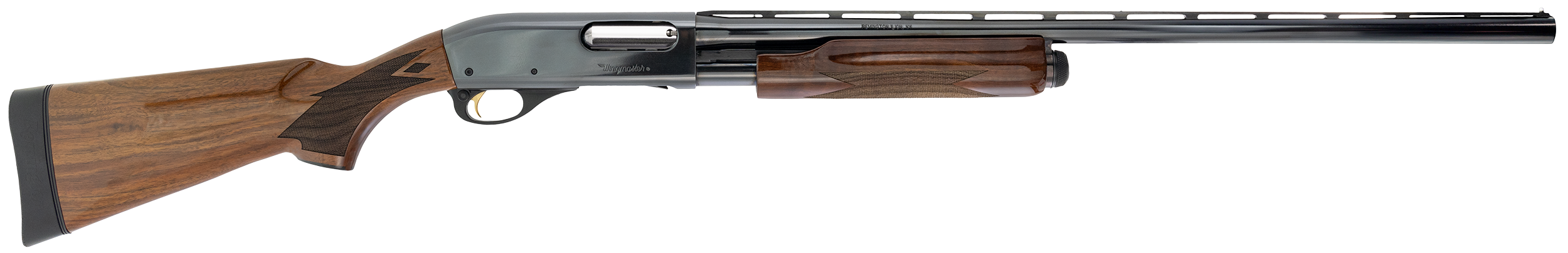 Remington 870 Wingmaster 12 ga 28 inch 4+1 Hi Gloss Walnut Gold Plated Trigger Vent Rib