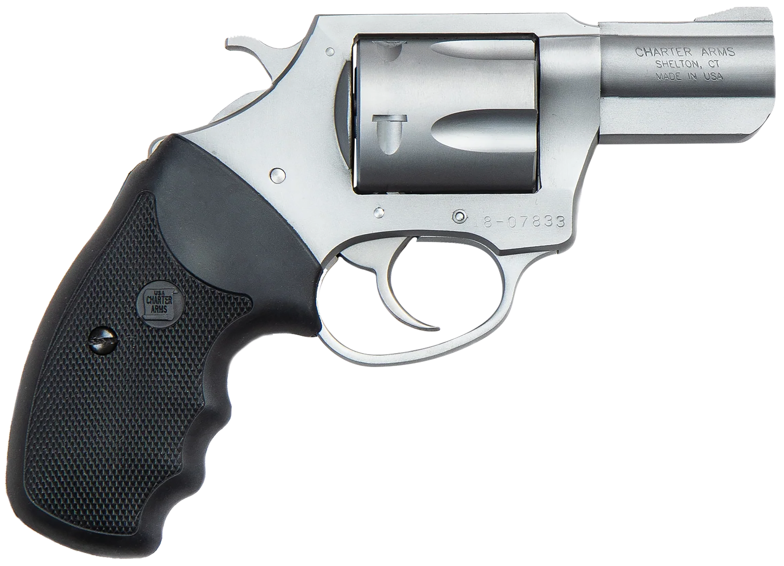 Charter Arms Pit Bull Revolver 9mm 2.2 in. 5 rd. Stainless Steel Full Grip