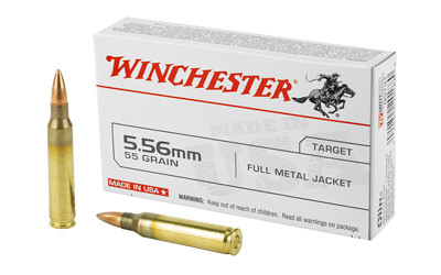 Winchester USA 5.56 NATO Full Metal Jacket 55 Grain 20 Rounds