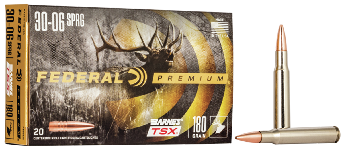 Federal Premium Barnes TSX 30-06 Springfield Copper Hollow Point 180 Grain 20 Rounds