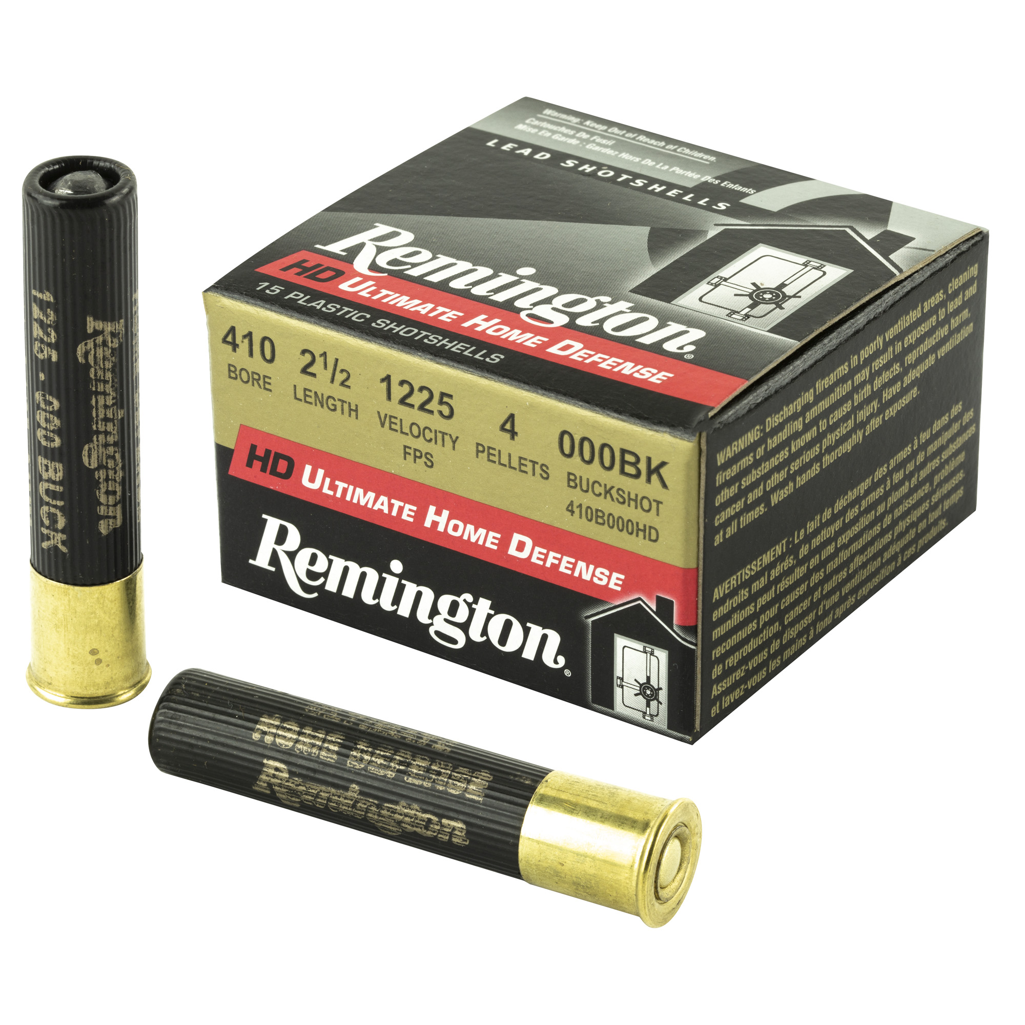 Remington Ultimate Defense Buckshot 410 Bore Buckshot 000 Buck 15 Rounds