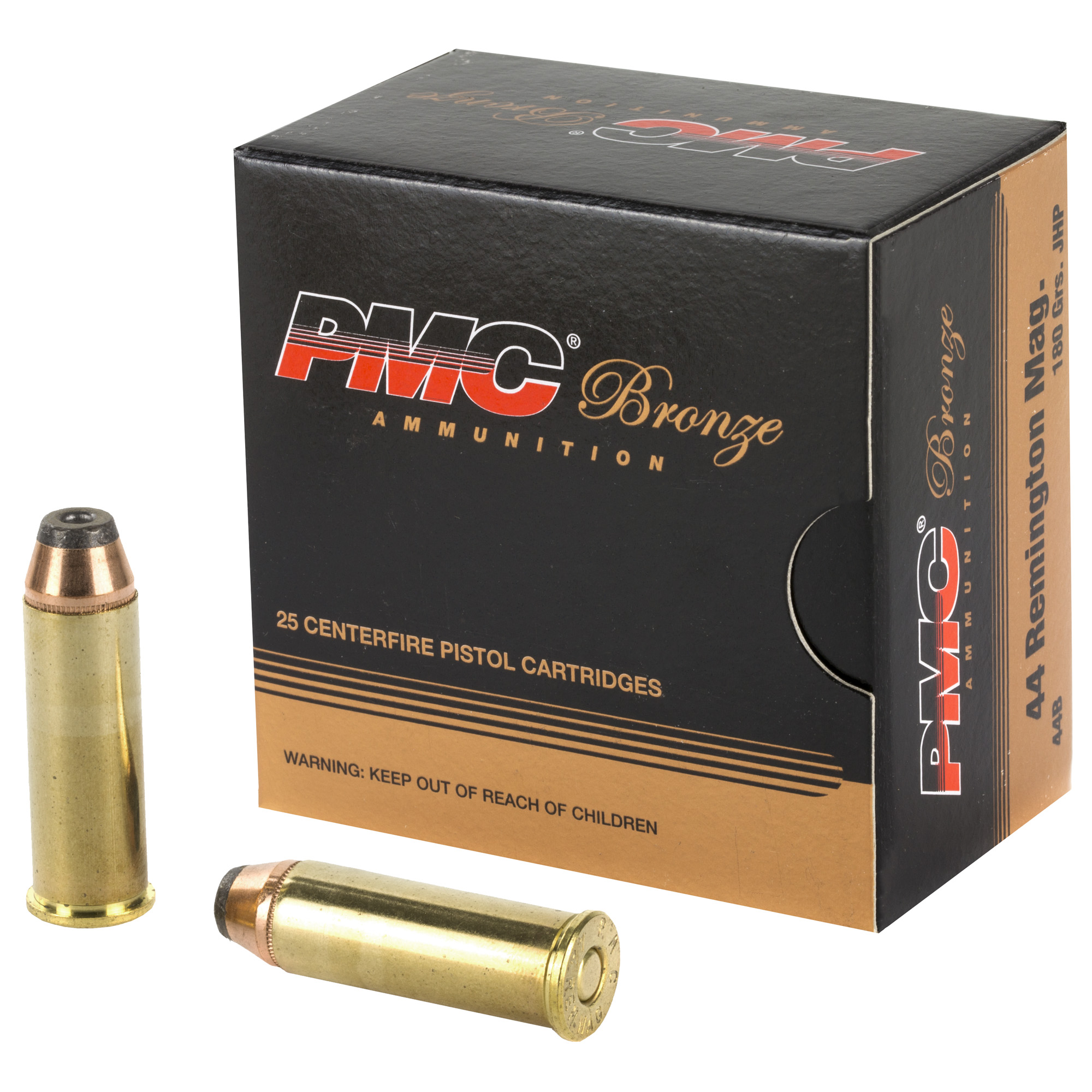 PMC Bronze .44 Magnum Handgun Ammo - 180 Grain | JHP | 25rd Box