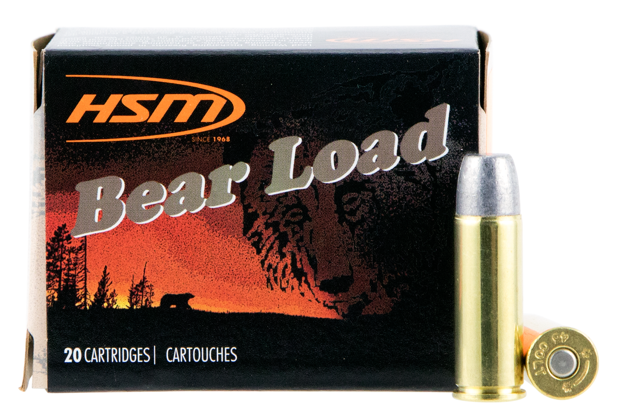 HSM Bear Load 45 Colt Wide Flat Nose 325 Grain 20 Rounds