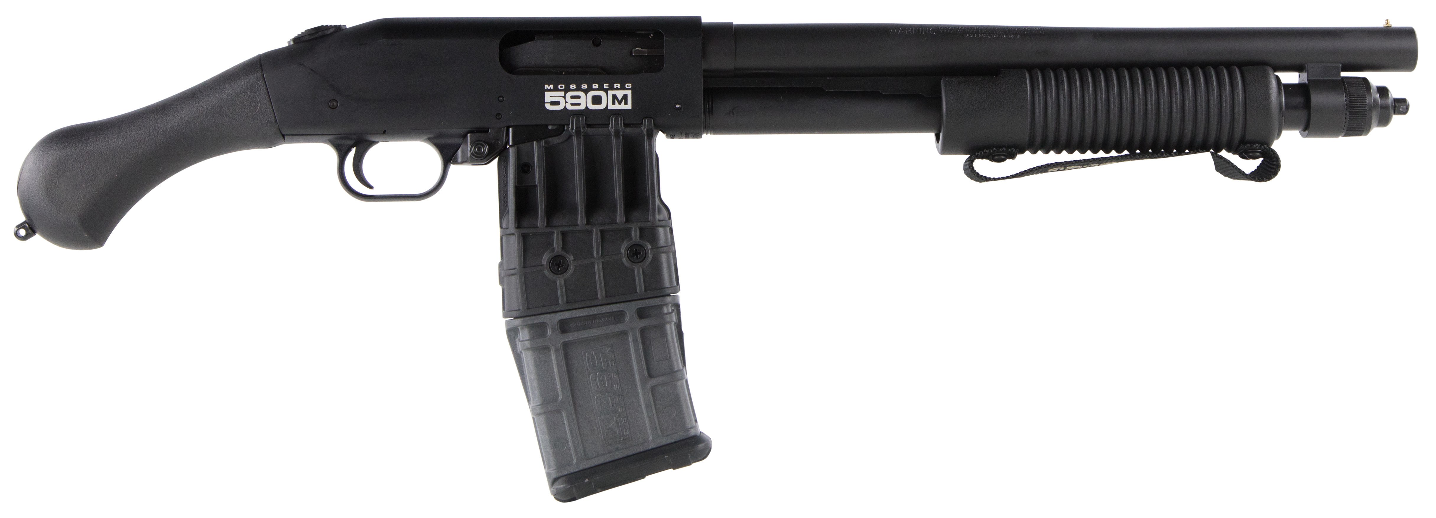 Mossberg 590M Shockwave 12 Gauge 15 inch 10+1 Matte Blue Synthetic Raptor Grip