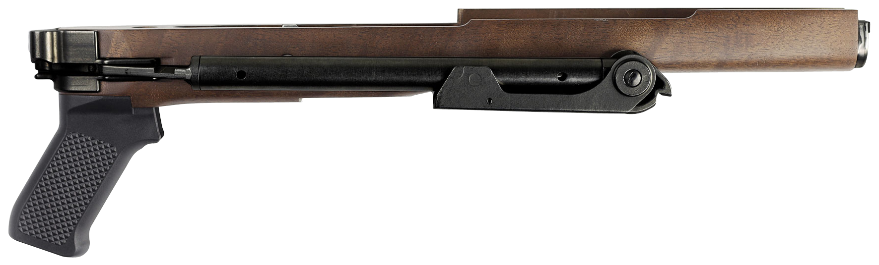 Samson Folding Stock Ruger Mini-14 Mini Thirty 13.50 in LOP Walnut Polymer Grip