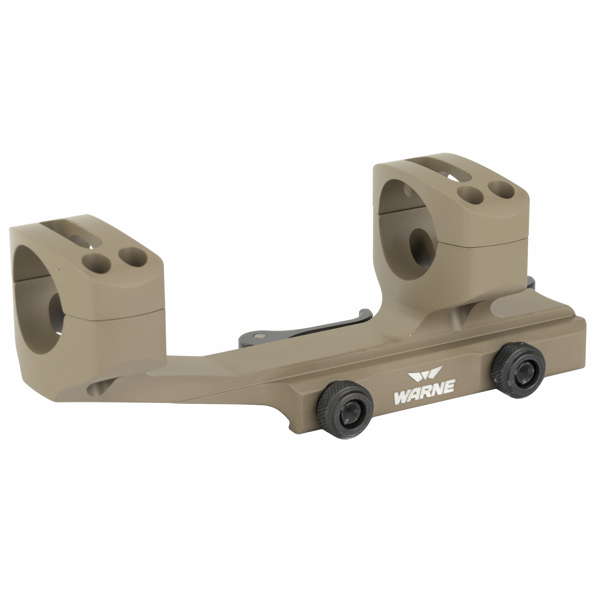 Warne QD Extnd Skeleton 30mm DE Flat Dark Earth AR Rifles
