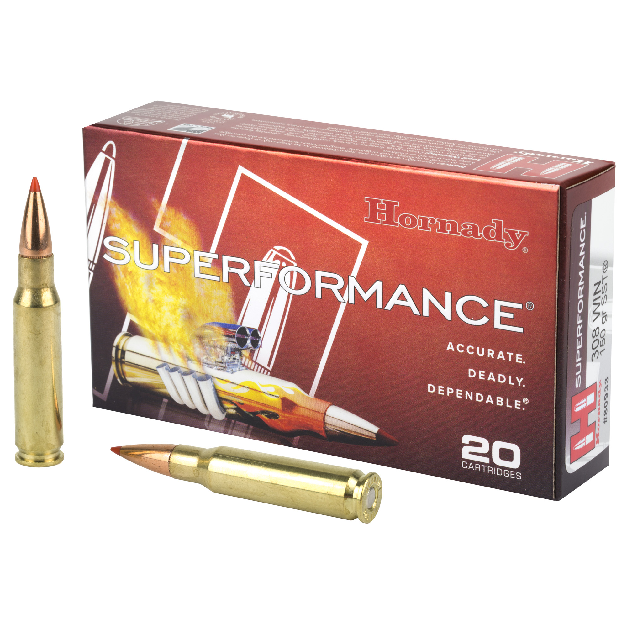Hornady Superformance Rifle Ammo 308 Win 150 gr. SST 20 rd.