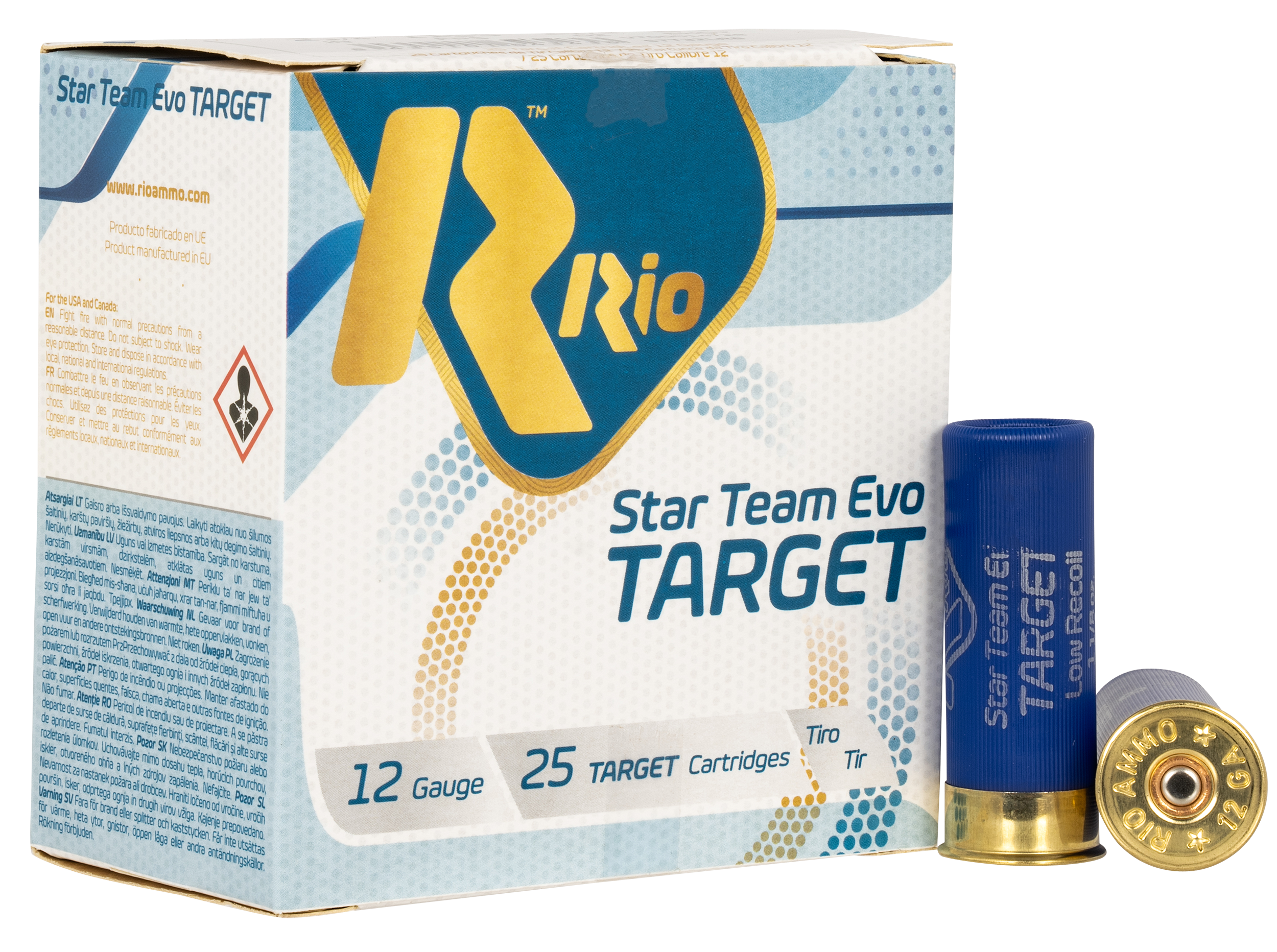 Rio Ammunition STT32LR8 Team Target  12Gauge 2.75" 1 1/8oz 8Shot 25 Rounds