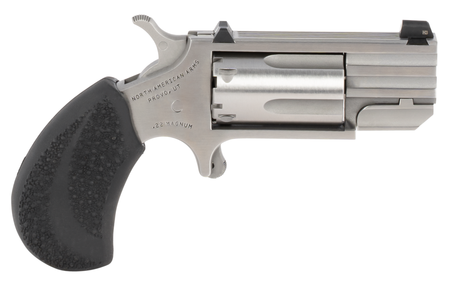 NAA Pug Revolver Combo 22 LR/22 WMR Stainless/Black 1 in 5 rd XS Tritium