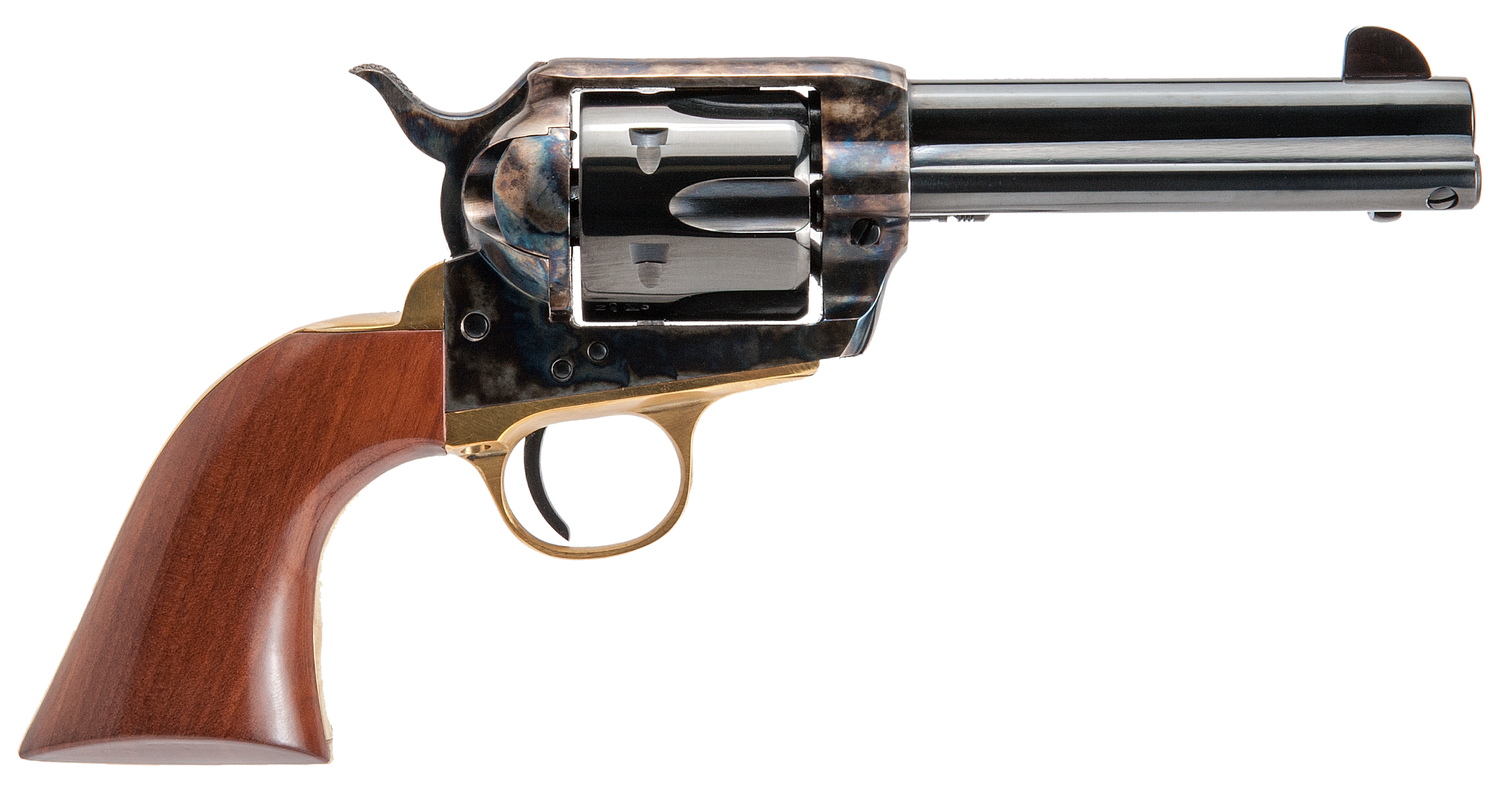 Cimarron Pistolero 357 Magnum/38 Special 4.75 in 6 Shot Case Hardened Walnut